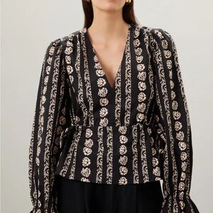 Marie Oliver Morgan Long Sleeve Top NWT